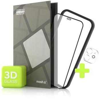 Tempered Glass Protector na iPhone 12 mini, 3D + sklo na kameru + instalačný rámček, Case Friendly (TGR-AI12MF-BL)