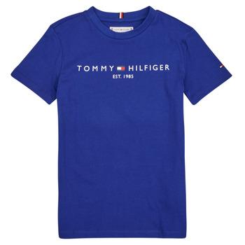 Tommy Hilfiger  Tričká s krátkym rukávom ESTABLISHED LOGO  Modrá