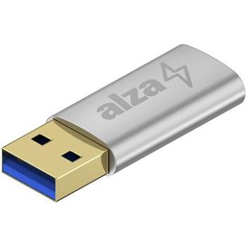 AlzaPower USB-A (M) na USB-C 3.2 (F) strieborná (APW-ADTATC1S)