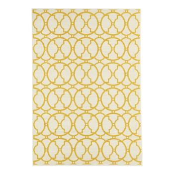 Béžovo-žltý vonkajší koberec Floorita Interlaced, 160 × 230 cm