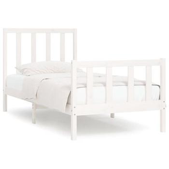 Rám postele biely masívne drevo 90 × 190 cm Single, 3105191
