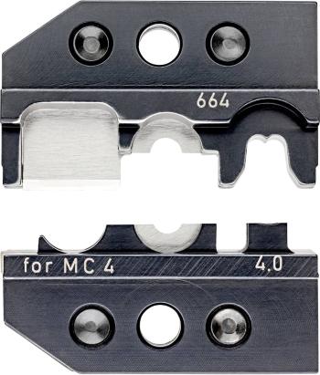 Knipex  97 49 66 4 krimpovacie nástavec solárny konektor MC4 4 mm² (max)   Vhodné pre značku Knipex 97 43 E, 97 43 E AUS