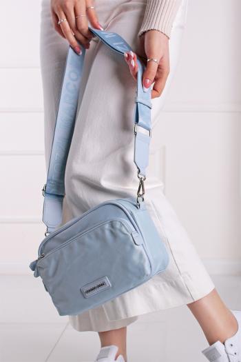 Svetlomodrá crossbody kabelka 2-61121