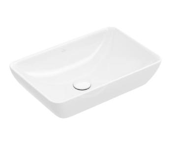 VILLEROY & BOCH - Venticello Umývadlo na dosku, 550x360 mm, s prepadom, bez otvoru na batériu, alpská biela 41135501