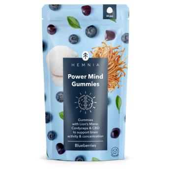 HEMNIA Power mind gummies podpora sústredenia 30 kusov