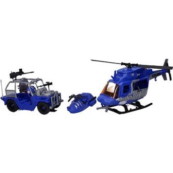 Policejní set s figurkami vrtulník 33 cm (8590331931927)