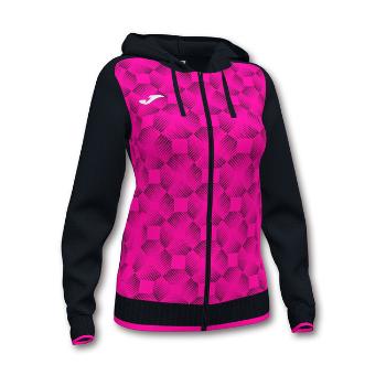 SUPERNOVA III ZIP-UP HOODIE BLACK FLUOR PINK čierna-ružová M