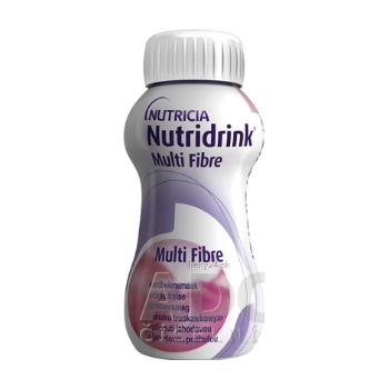 Nutridrink Multi Fibre s jahodovou príchuťou 4x200 ml