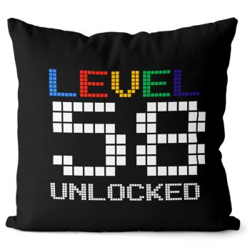 Vankúš Level unlocked (vek: 58, Velikost: 40 x 40 cm)