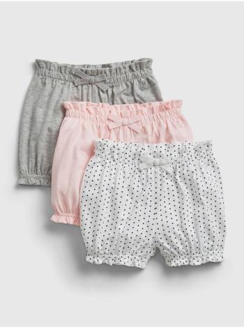 Baby kraťasy organic mix and match pull-on shorts, 3ks Farebná
