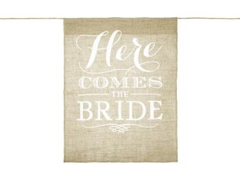 Baner - Here comes the bride 41 x 51 cm