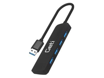 USB rozbočovač Geti GUH4A 4x USB-A 3.0