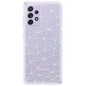 iSaprio Abstract Triangles 03 - white na Samsung Galaxy A52 (trian03w-TPU3-A52)