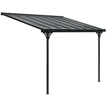 Pergola záhradná BRUCE F – sivá, polykarbonát (8595226708455)