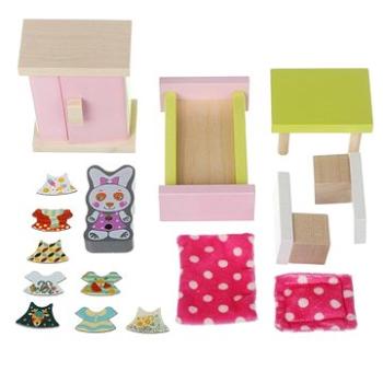 Cubika 12640 Izba – drevený nábytok pre bábiky (4823056512640)