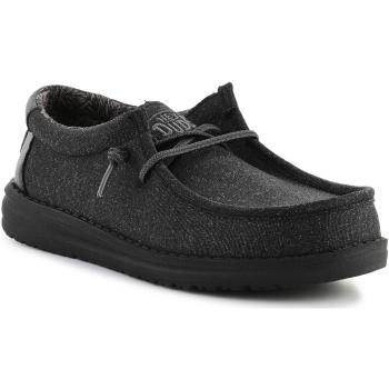 HEYDUDE  HEYDUDE WALLY YOUTH BASIC 40041-BLACK  Sandále Šedá