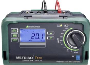 Gossen Metrawatt METRISO TECH tester izolácií Kalibrované podľa (DAkkS) 50 V, 100 V, 250 V, 500 V, 1000 V 199 GΩ