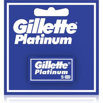 Gillette Platinum Double Edge náhradné žiletky 5 ks