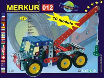 MERKUR Odťahové vozidlo 012 Stavebnica 10 modelov 217ks v krabici 26x18x5cm