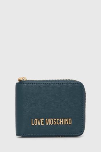 Peňaženka Love Moschino dámska, zelená farba, JC5639PP1LLD0000