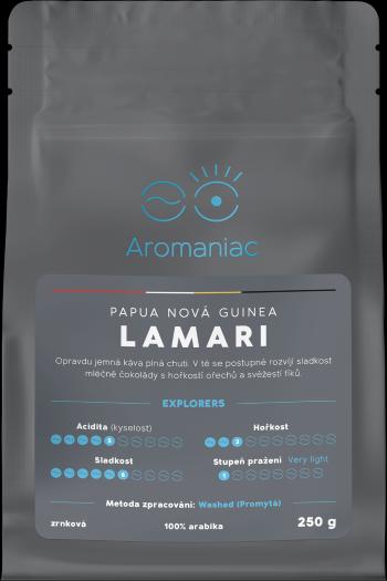 AROMANIAC Papua Nová Guinea Lamari, zrnková kava 250 g