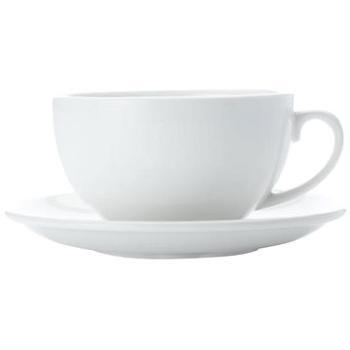 Maxwell & Williams Šálka s tanierikom na cappuccino 4 ks 320 ml WHITE BASIC (AA2744)