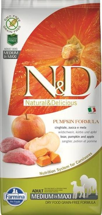 Farmina N&D dog PUMPKIN (GF) adult medium & maxi, boar & apple 12kg