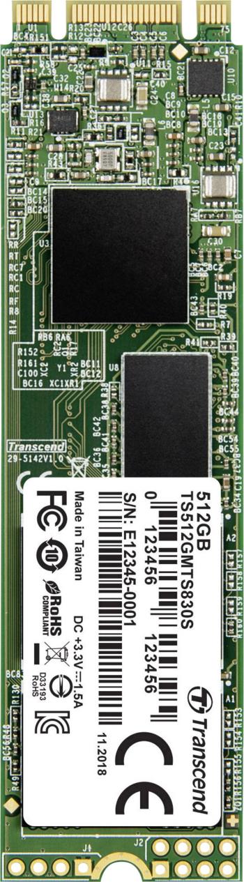 Transcend 830S 512 GB interný SSD disk SATA M.2 2280 M.2 SATA 6 Gb / s Retail TS512GMTS830S