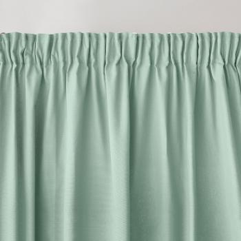 Blancheporte Jednofarebný záves z plátna bachette, s otvorom na tyč zelenkastá 135x180 cm