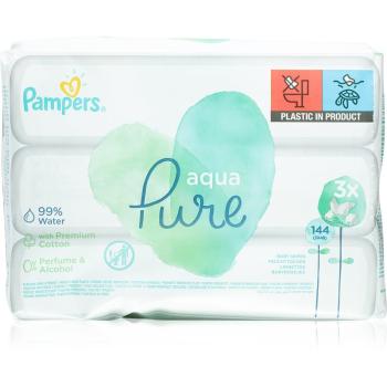 Pampers Aqua Pure vlhčené čistiace obrúsky pre deti 3x48 ks