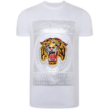 Ed Hardy  Tričká s krátkym rukávom Tile-roar t-shirt  Biela