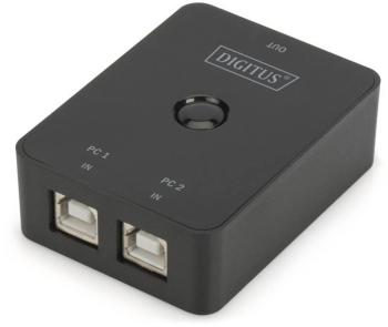 Digitus DA-70135-2 1 + 2 porty USB 2.0 prepínač čierna