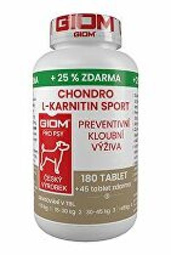 Giom S dog Chondro L-Carnitine SPORT 180 tbl+25% zdarma