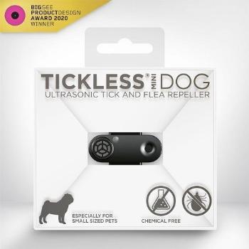 TICKLESS MINI DOG DOBIJATELNY ULTRAZVUKOVY ODPUDZOVAC KLIESTOV A BLCH PRE PSOV - BLACK