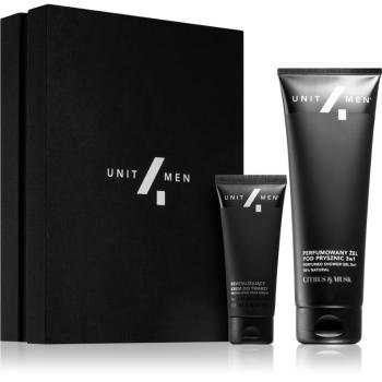 Unit4Men Revitalizing set Citrus & Musk darčeková sada na tvár, telo a vlasy pre mužov