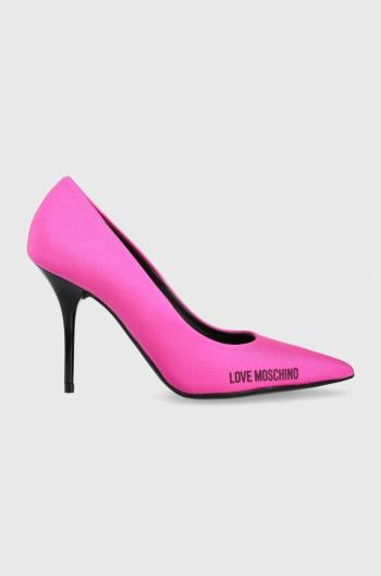 Lodičky Love Moschino ružová farba, JA10089G1HIM0604