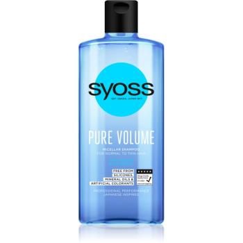 Syoss Pure Volume objemový micelárny šampón bez silikónu 440 ml