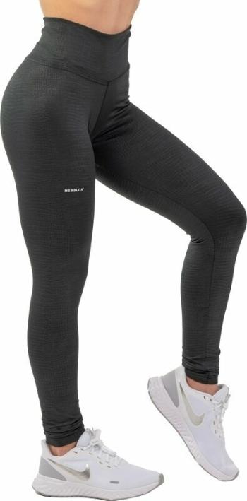 Nebbia Python SnakeSkin High-Waist Leggings Black M