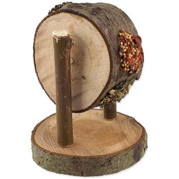 Nature Land Pochúťka Nibble koleso drevené plnené mrkvou, petržlenom a prosom 200 g (8595681805768)