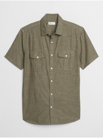 Košeľa short sleeve utility shirt Zelená