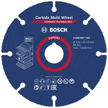 Bosch Accessories EXPERT Carbide Multi Wheel 2608901189 rezný kotúč rovný 1 ks 125 mm 22.23 mm 1 ks