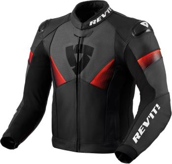 Rev'it! Jacket Argon 2 Black/Neon Red 56 Kožená bunda