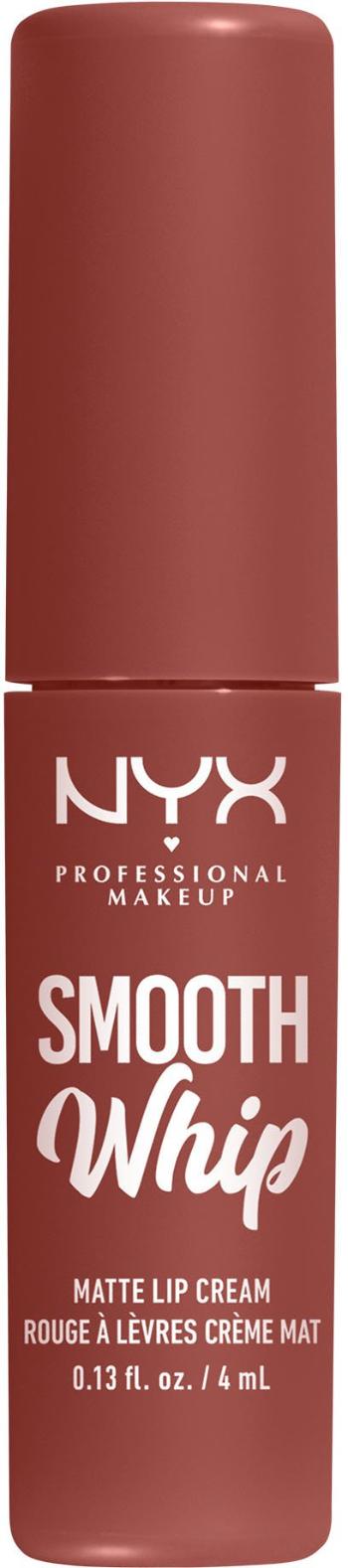 NYX Professional Makeup Smooth Whip Matte Lip Cream 03 Late Foam matný tekutý rúž, 4 ml