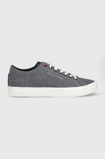 Tenisky Tommy Hilfiger TH HI VULC CORE LOW CHAMBRAY tmavomodrá farba, FM0FM04738