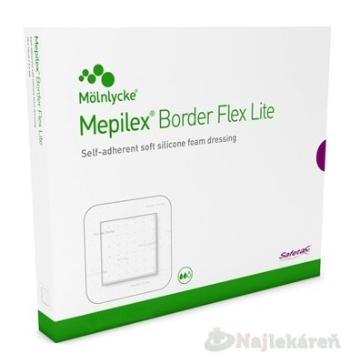 Mepilex Border Flex Lite 10 x 10 cm samolepivé krytie na rany, silikónové 5 ks