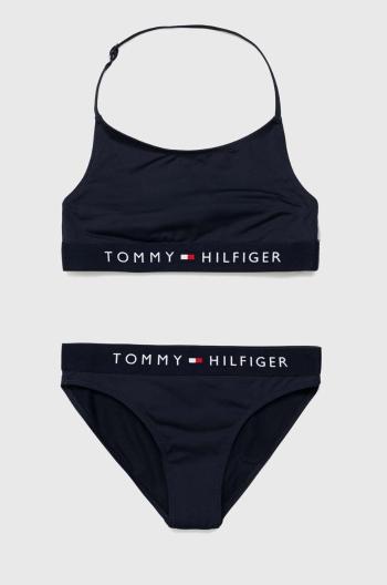 Dvojdielne detské plavky Tommy Hilfiger tmavomodrá farba