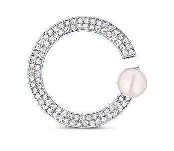 JwL Luxury Pearls Elegantná brošňa s pravou perlou JL0762