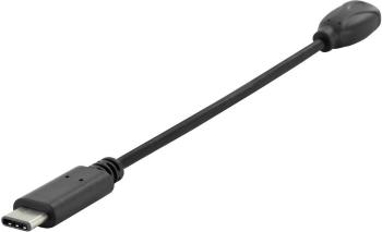 Digitus #####USB-Kabel USB 2.0 #####USB-C™ Stecker, #####USB-Micro-B Buchse 15.00 cm čierna guľatý, obojstranne zapojite