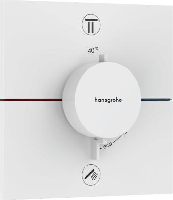 Vaňová batéria Hansgrohe ShowerSelect Comfort E bez podomietkového telesa matná biela 15578700