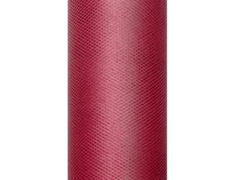 PartyDeco Tyl hladký - vínovo červený 0,15 x 9m